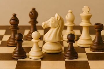 chess pieces on a chessboard