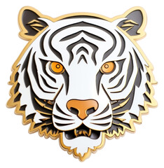 Fototapeta premium PNG Brooch of cute tiger accessories accessory jewelry.