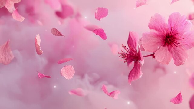 pink petals background