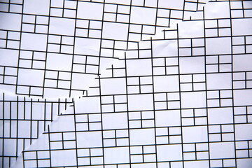 ちぎって重ねたデザイン的な紙の背景素材