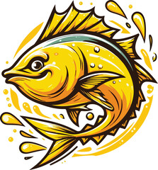 tuna fish cartoon © Inoe