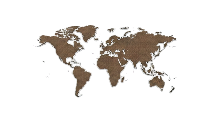 Textured World Map Art