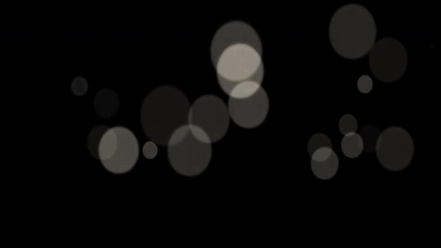 Circular bokeh with alpha channel seamless overlay 4K