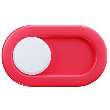 3D Toggle Off User Interface Icon