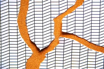 ちぎった紙がデザイン的な背景素材