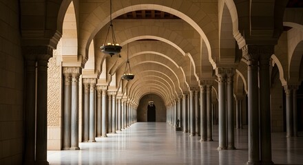 Architectural Corridor of Mosque