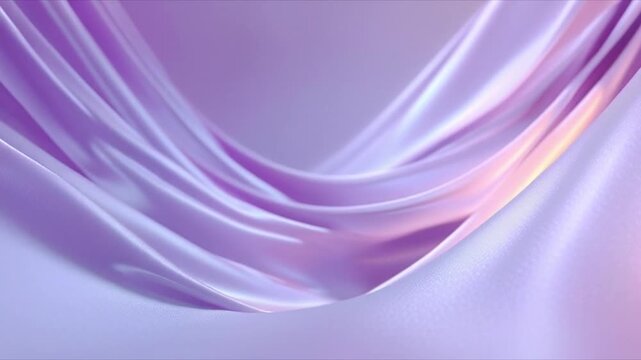 Abstract flowing purple and pink silk fabric background.