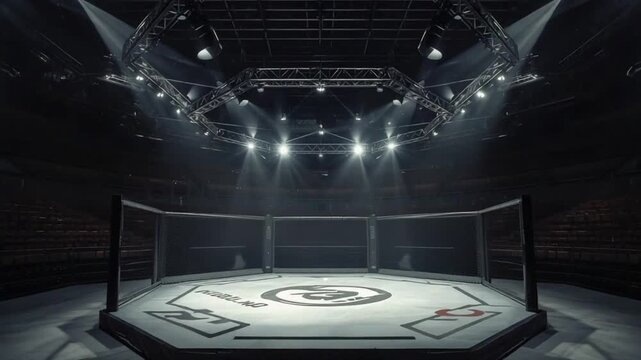 Empty Industrial Arena Interior Russia Winter 2026
