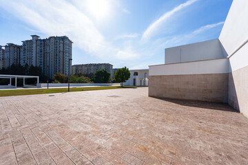 City streets and modern office buildings