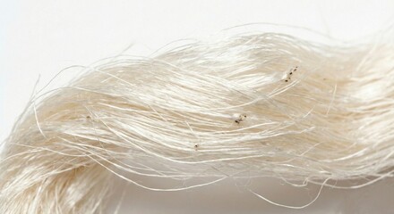 Fototapeta premium Extreme Macro of Raw Silk Thread Bundle with Soft Natural Sheen