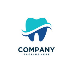 Obraz premium dental care logo design