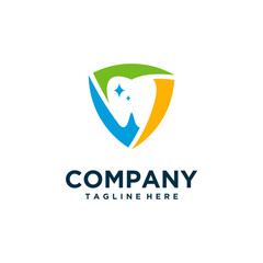 Obraz premium dental care logo design