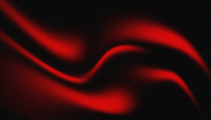Obraz premium elegant abstract background red, black wavy pattern with grainy noise.