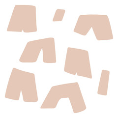 Png memphis style drawing light brown design element