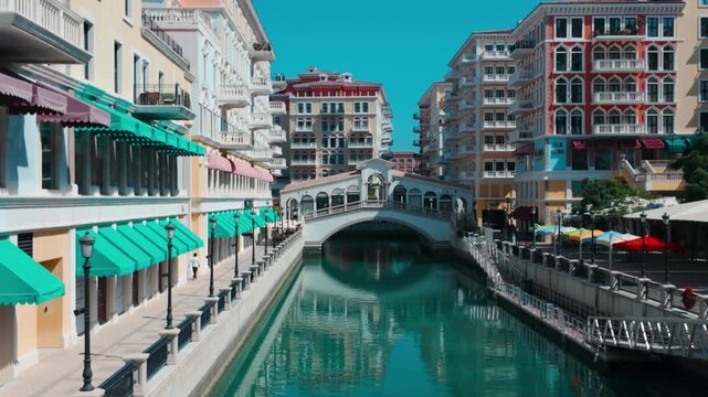 The Pearl Island in Doha, Qatar