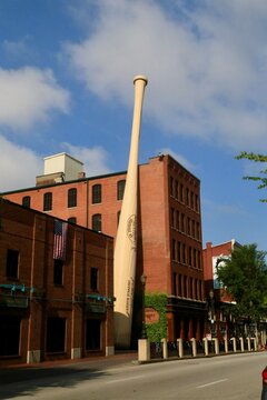 Louisville Slugger Museum & Factory, the attraction is located in Louisville, Kentucky on Museum Row. The Museum showcases the story of Louisville Slugger baseball bats in baseball & American history