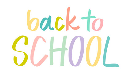 Fototapeta premium Back to school png word sticker typography, transparent background