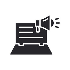 digital marketing icons outline and Flat Style,transparent background