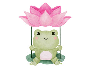 Froggy playing Swing