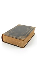 Antique Book with Worn Cover and Aged Pages, a Timeless Literary Treasure.