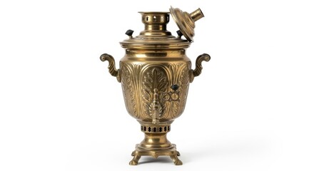 Antique Brass Samovar - A Glimpse into Russian Tea Culture.