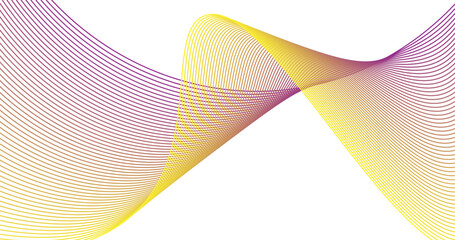 Purple and Yellow Abstract Linear Wave Background