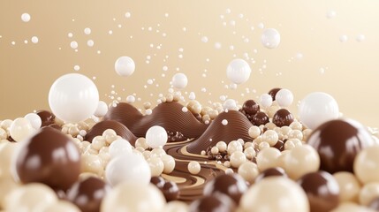  Mocha Mousse Landscape With