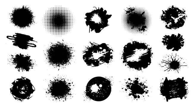Grungy Ink Splatter and Spray Paint Texture