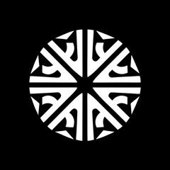 Minimal Round Abstract Prism Light Color Spectrum Logo