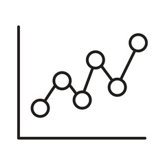 Finance Analytics Chart Editable Stroke Outline Icon..eps