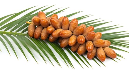 Dates on Palm Leaves