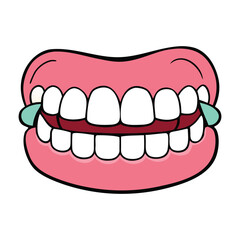 A playful toy with wiggling teeth that chatter and click when shaken, bringing fun and laughter to kids and adults alike, perfect for pranks and giggles.
