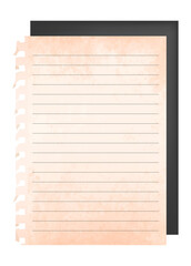 Obraz premium Blank paper png, transparent background