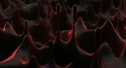 A close-up view of red glowing abstract shapes forming a complex pattern on a dark background as seen in 14.jpg