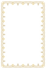 Lace floral frame png transparent, gold elegant fabric design