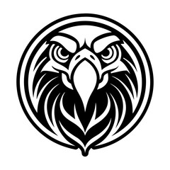 Obraz premium Glyph Style Macaw Bird Logos 