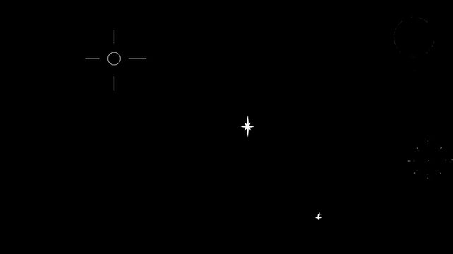 手書き風のキラキラ星エフェクトフィルター(ループ)