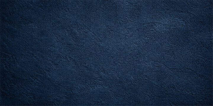 A closeup of a dark blue leather texture background featuring a rough textured pattern that blends a denim fabric aesthetic with a high-fashion material surface for a versatile wallpaper backdrop