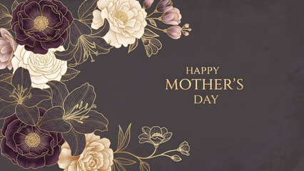 Mother's day floral wreath