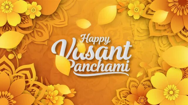 Happy Vasant Panchami Festival Background Graphic Design
