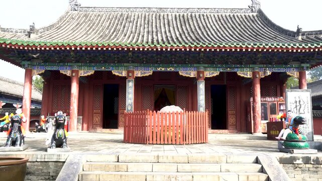 Nvwa Temple - Taihao Mausoleum Temple - Zhoukou City, Henan Province, China. 
It was built during the Ming Dynasty and was constructed in memory of Taihao Fuxi. 