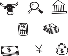 real estate icons set