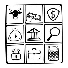 finance and banking icons