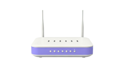 Modern Wi-Fi Router with Antennas