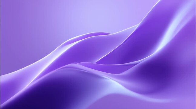 Vibrant purple waves dance across modern abstract background