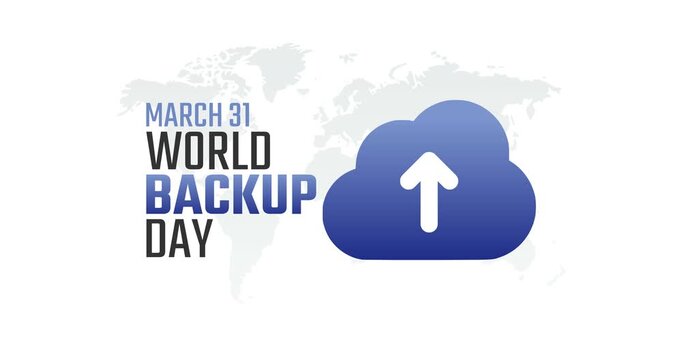 world backup day motion video, ideal for national world backup day celebration