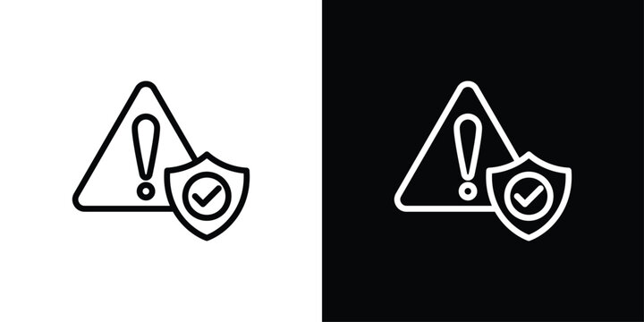 Risk Icon Sheet Black And White