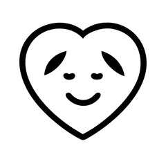 Mental wellness app icon, representing calm and wellbeing, featuring a face within leaf and heart shapes, soft flat style on white background.