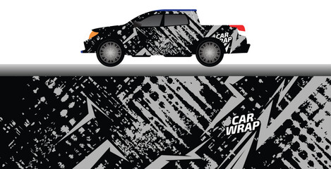 truck decal wrap design. sports car wrap background. modern car wrap design