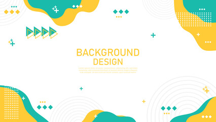 Fototapeta premium Modern colorful abstract background with geometric shapes and copy space